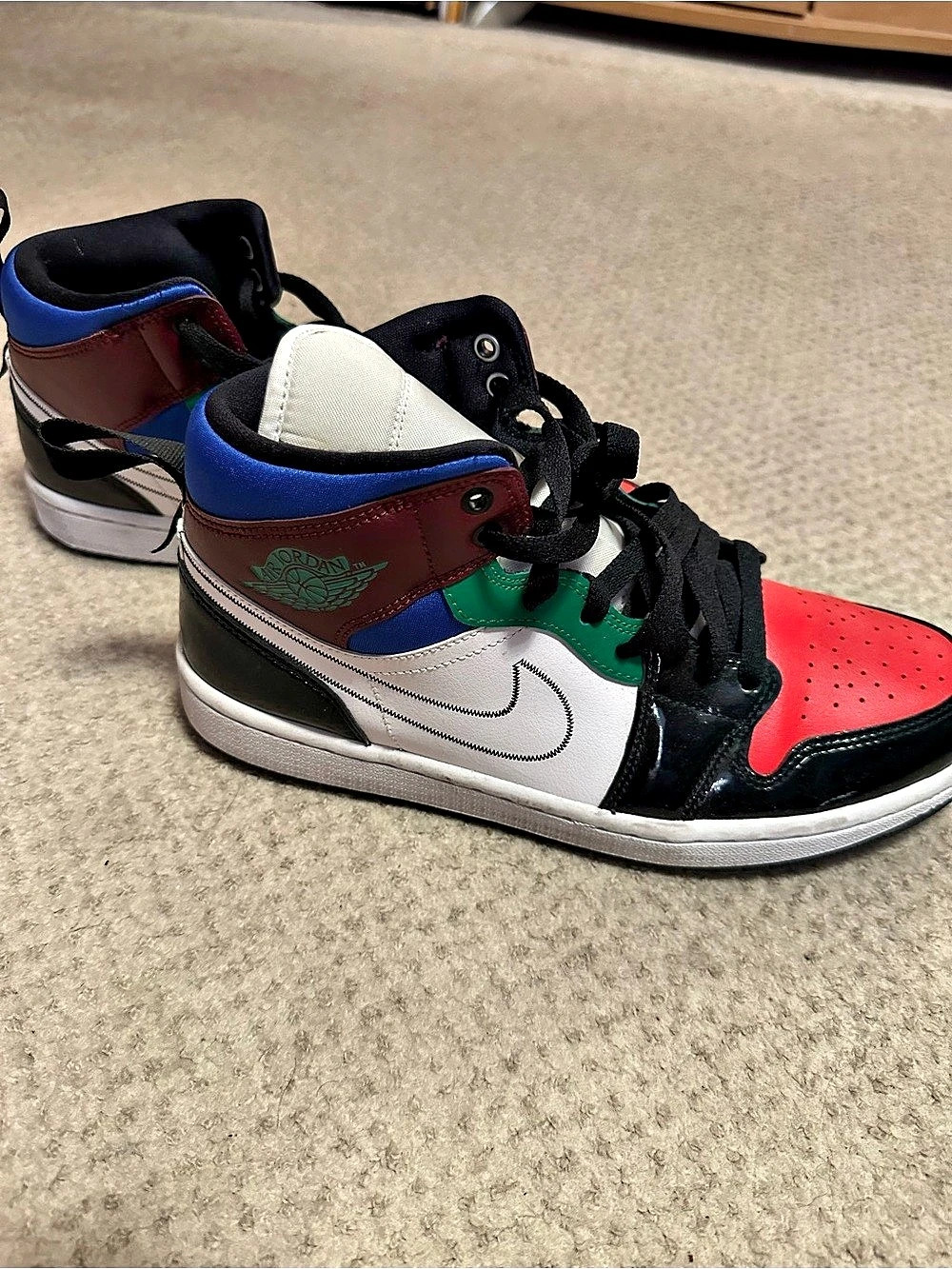 Jordan Air Jordan 1 Mid High-Top Sneakers Multi US 10.5